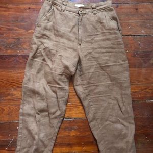 Gap High Waist Linen Trousers